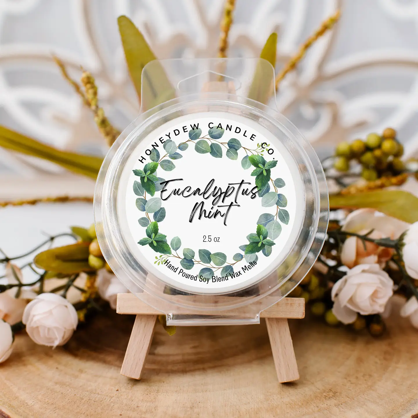 Eucalyptus Mint-Hand Poured Soy Blend Wax Melt