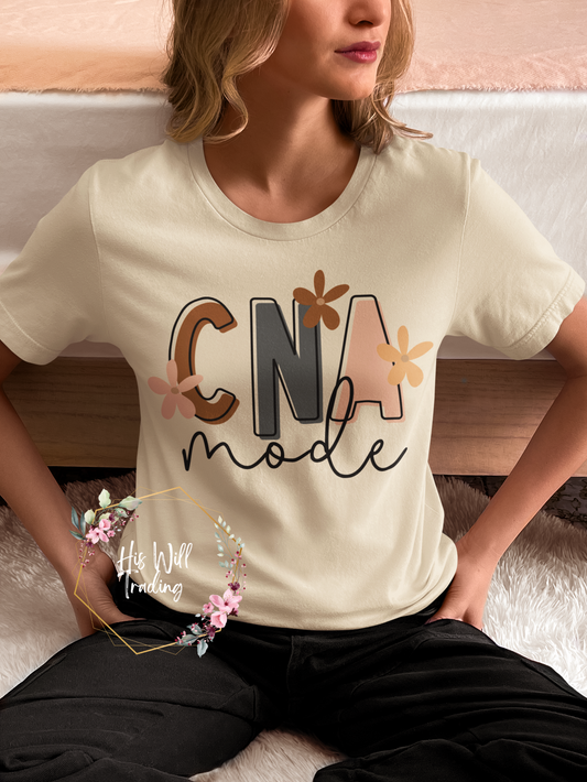 CNA Mode Graphic Tee, Certified Nurse Aide Graphic Tee, CNA