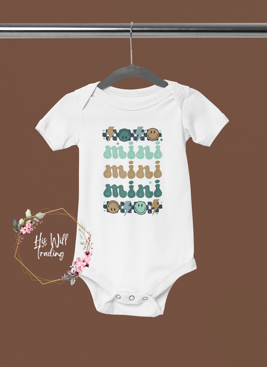 Mini, Mini, Mini Infant Onesie, Matchy Matchy, Mama and Mini Shirt