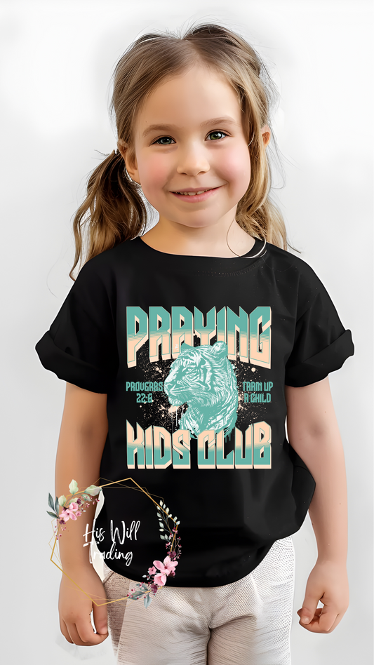 Praying Kids Club Toddler, Religious Graphic Tee, Matchy Matchy, Mommy and Me Matching Shirts