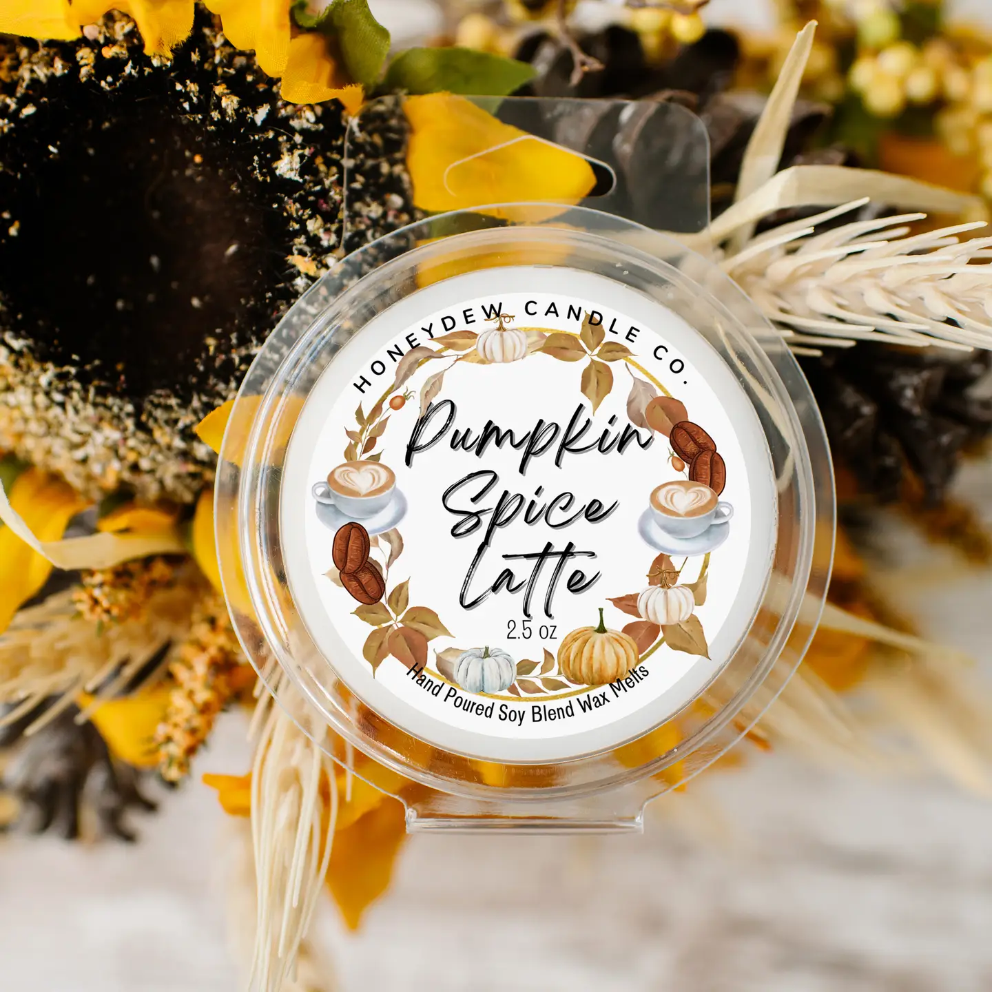 Pumpkin Spice Latte-Hand Poured Soy Blend Wax Melt